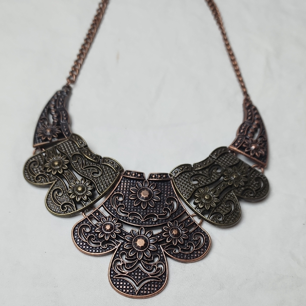 Paparazzi Mess With The Bull Necklace Earring Set